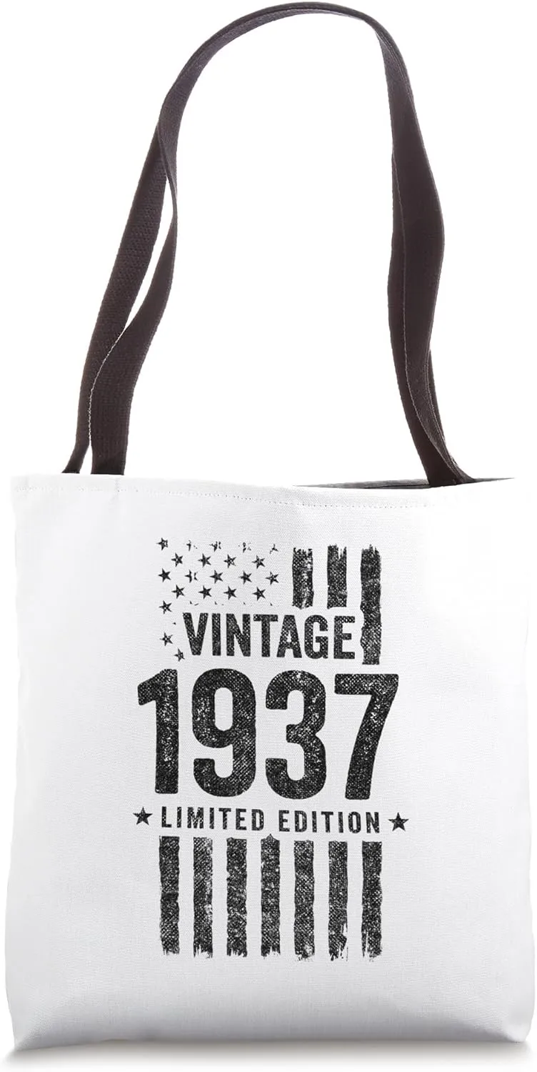 1937 Birthday - Born in 1937 - Limited Edition Vintage 1937 Tote Bag