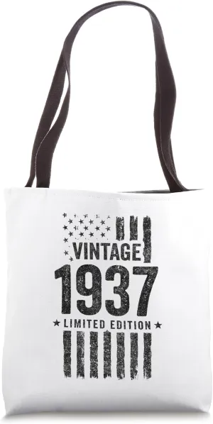 1937 Birthday - Born in 1937 - Limited Edition Vintage 1937 Tote Bag
