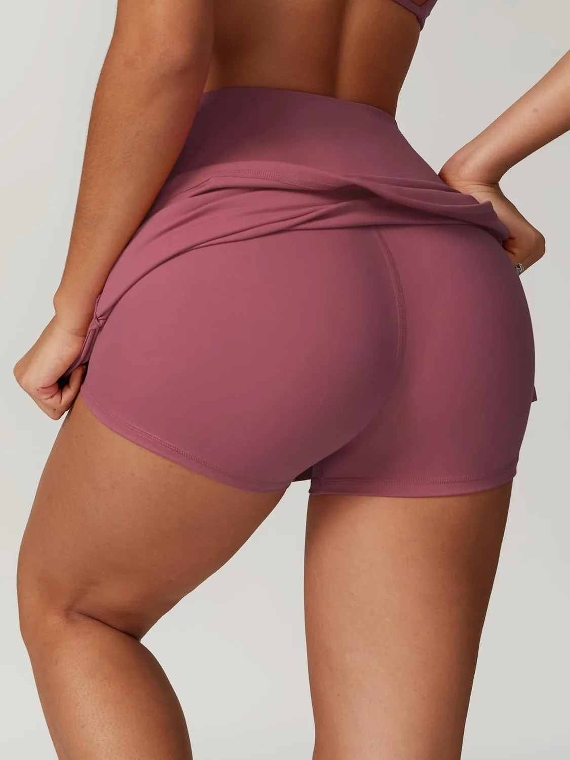 ABOCIW 2 Piece Tennis Dress for Women High Waist Tennis Skirts Sets High Neck Workout Tank Top Pickleball Golf Outfits