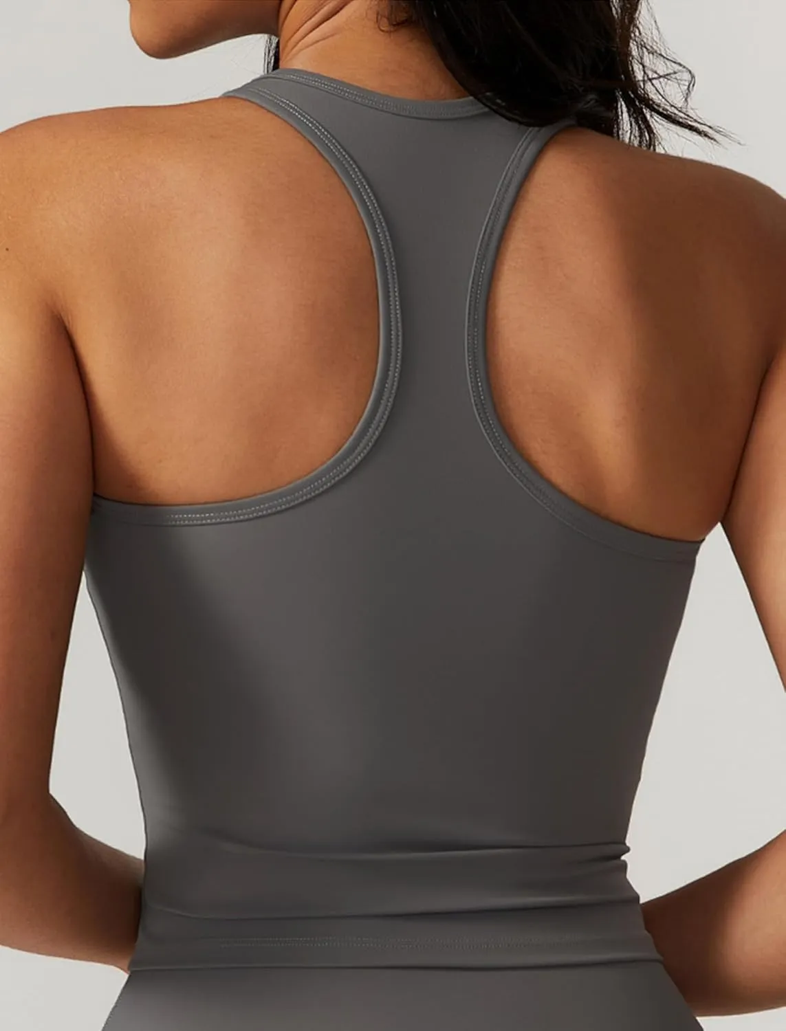 ABOCIW 2 Piece Tennis Dresses for Women Side Slit Mini Skirt Set Racerback Workout Crop Tank Top Golf Outfits