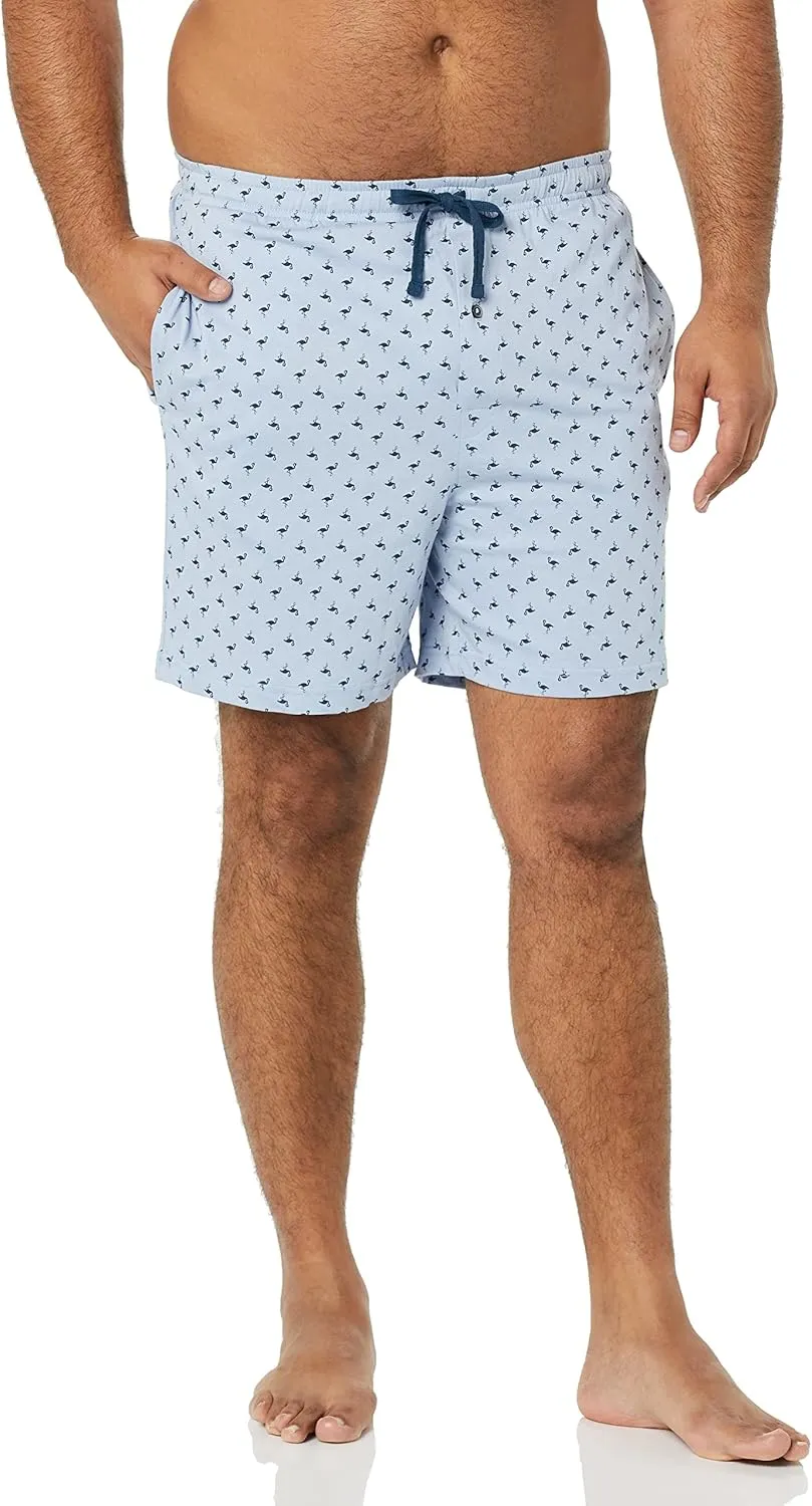 Amazon Essentials Men's 7" Cotton Knit Pajama Shorts, Pack of 2