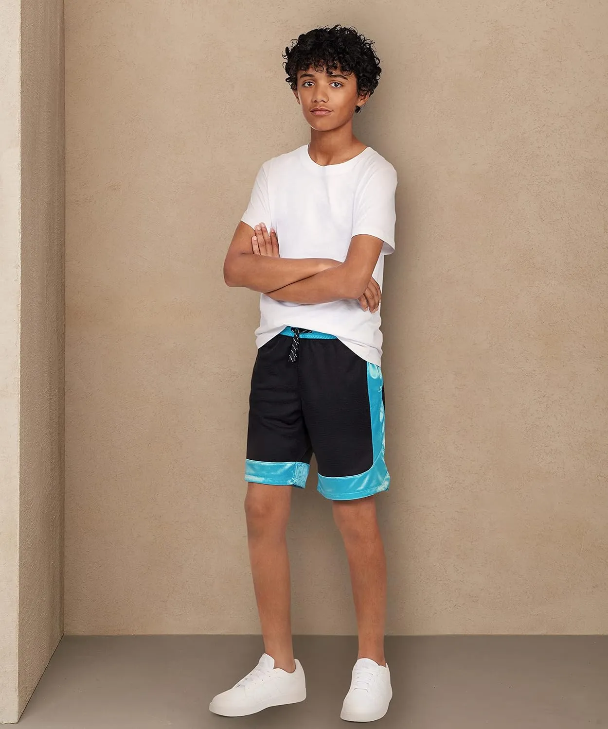 Andrew Scott Boys 3 Pack Active Performance Mesh Style Basketball Sport Shorts