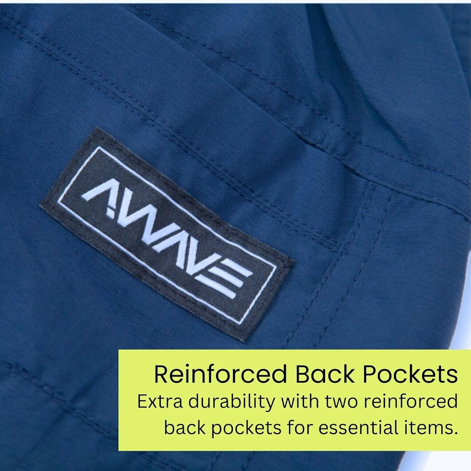 A.WAVE Men's Multi-Pockets Drawstring Elastic Waist Cargo Shorts Relaxed fit 11 inch Inseam Below Knee Quick Dry