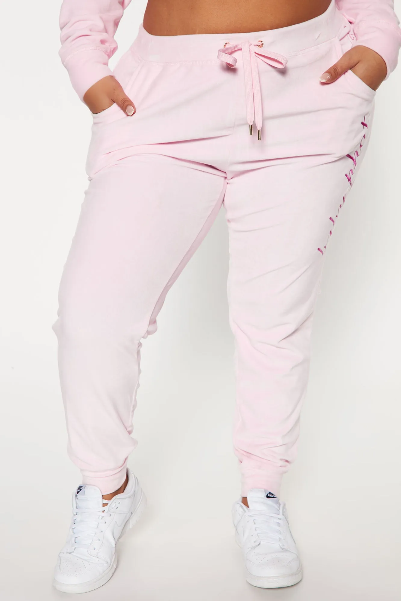 Baby Phat Velour Jogger - Pink