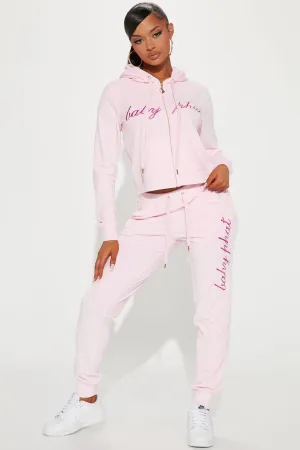 Baby Phat Velour Jogger - Pink