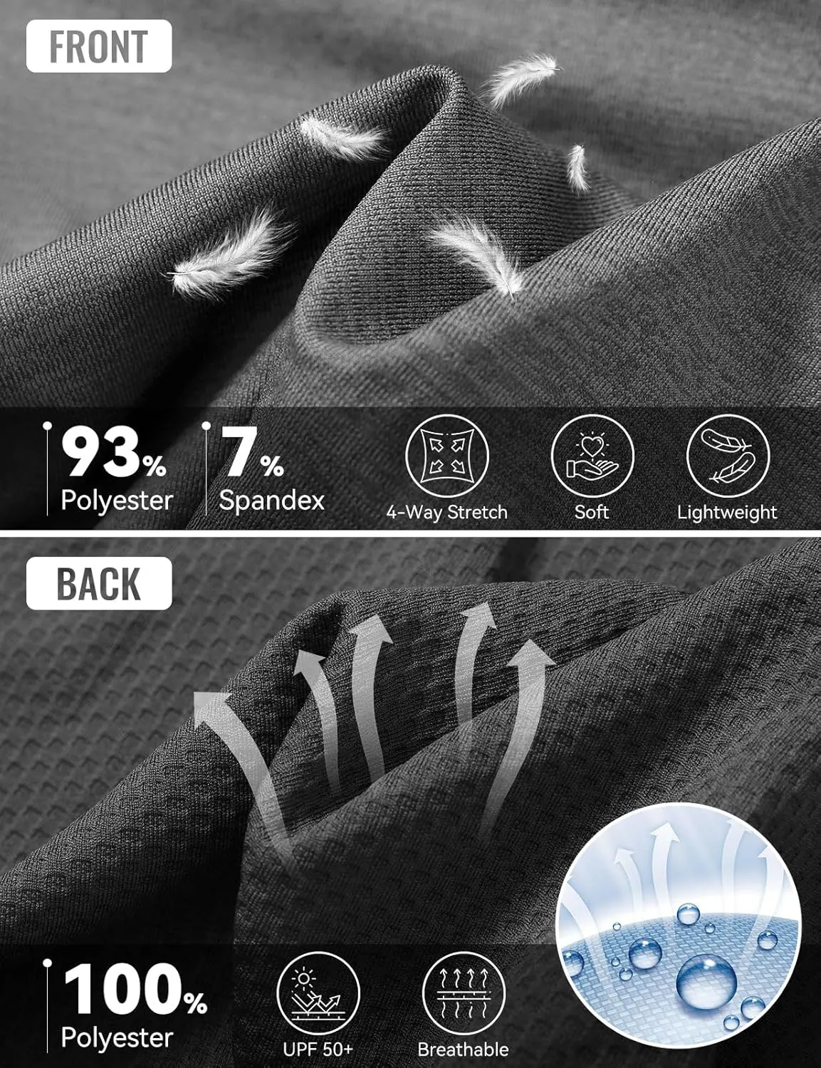 baleaf Long Sleeve Workout Tops for Women Running Athletic Shirts Active Quick Dry Lightweight Moisture Wicking
