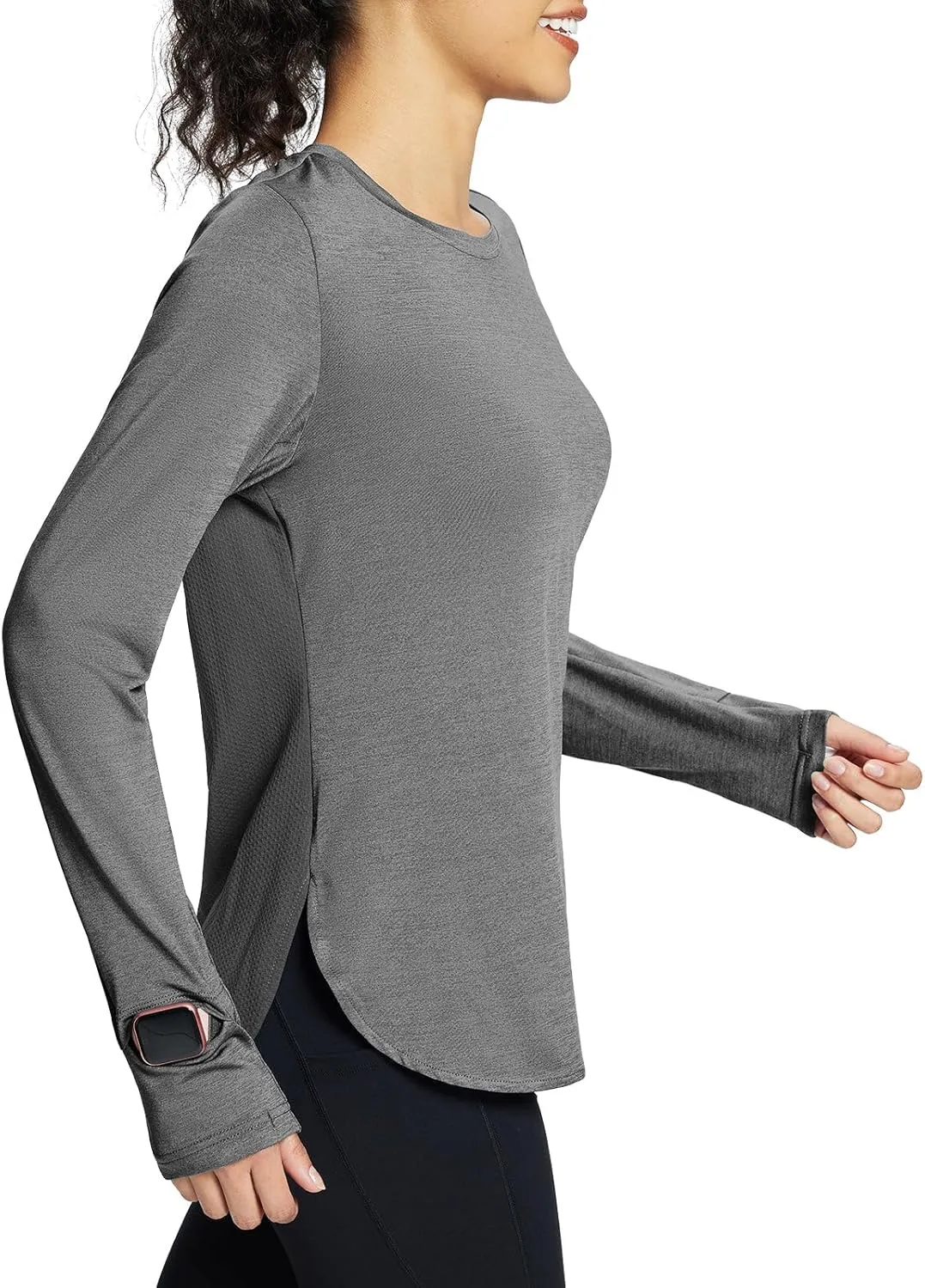 baleaf Long Sleeve Workout Tops for Women Running Athletic Shirts Active Quick Dry Lightweight Moisture Wicking
