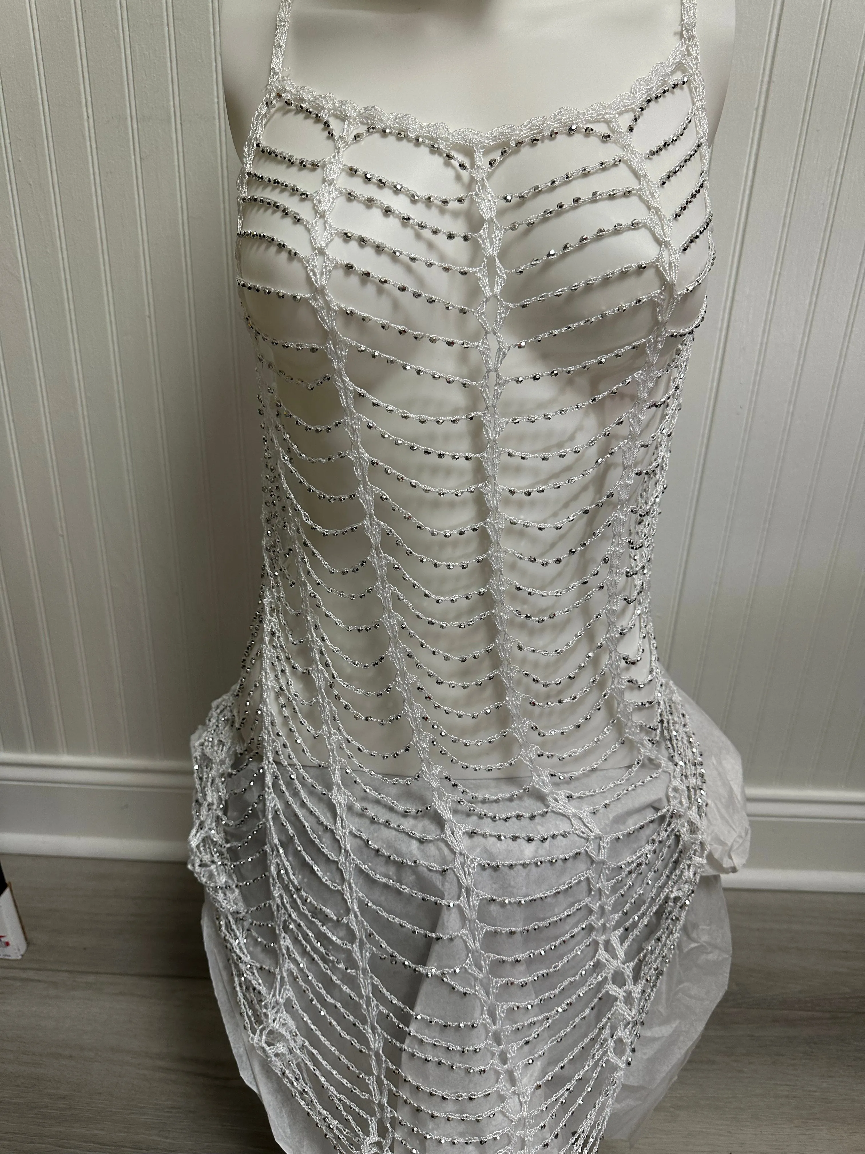 Beaded Web Dress