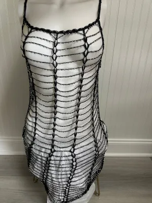 Beaded Web Dress
