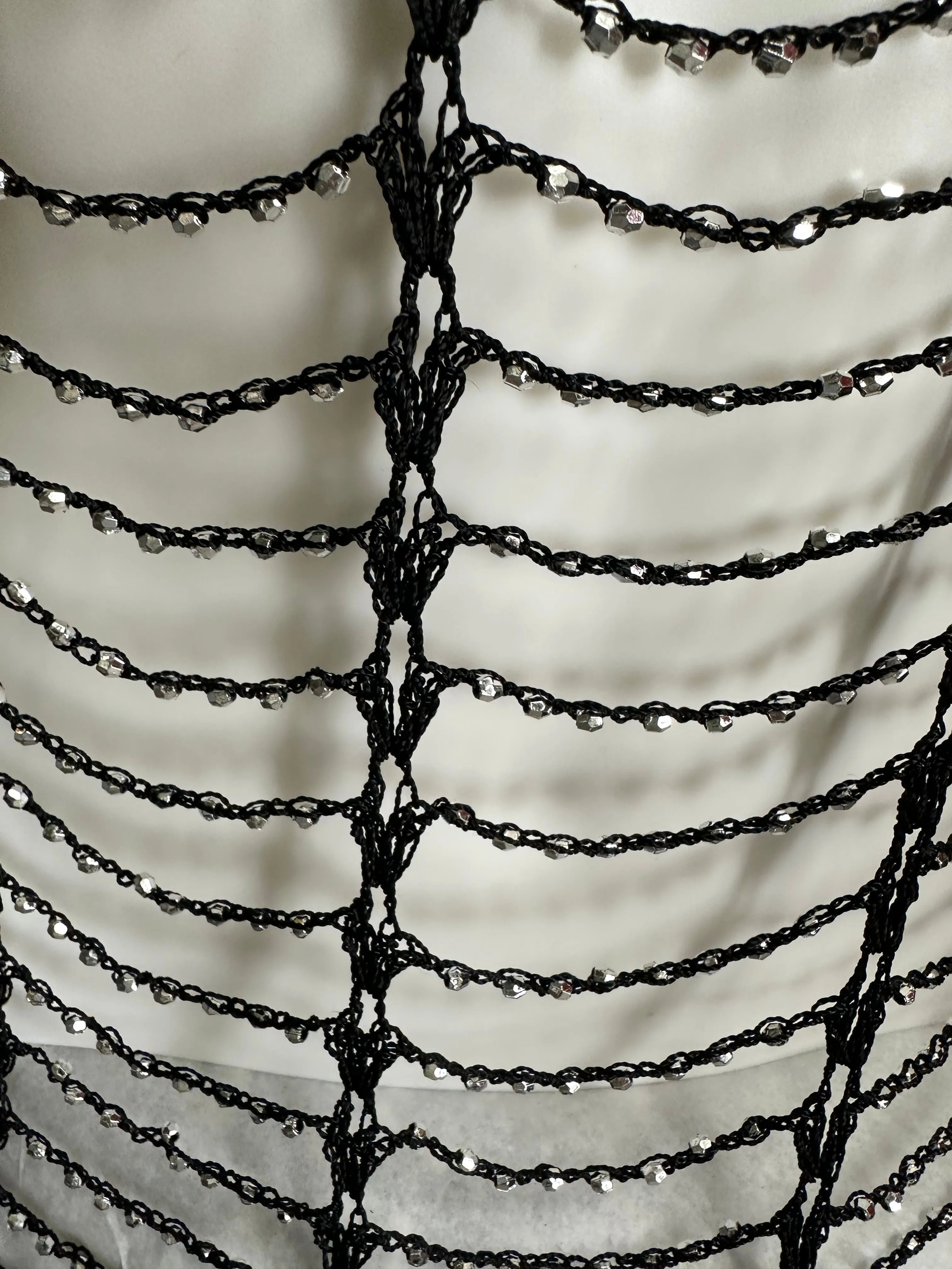 Beaded Web Dress