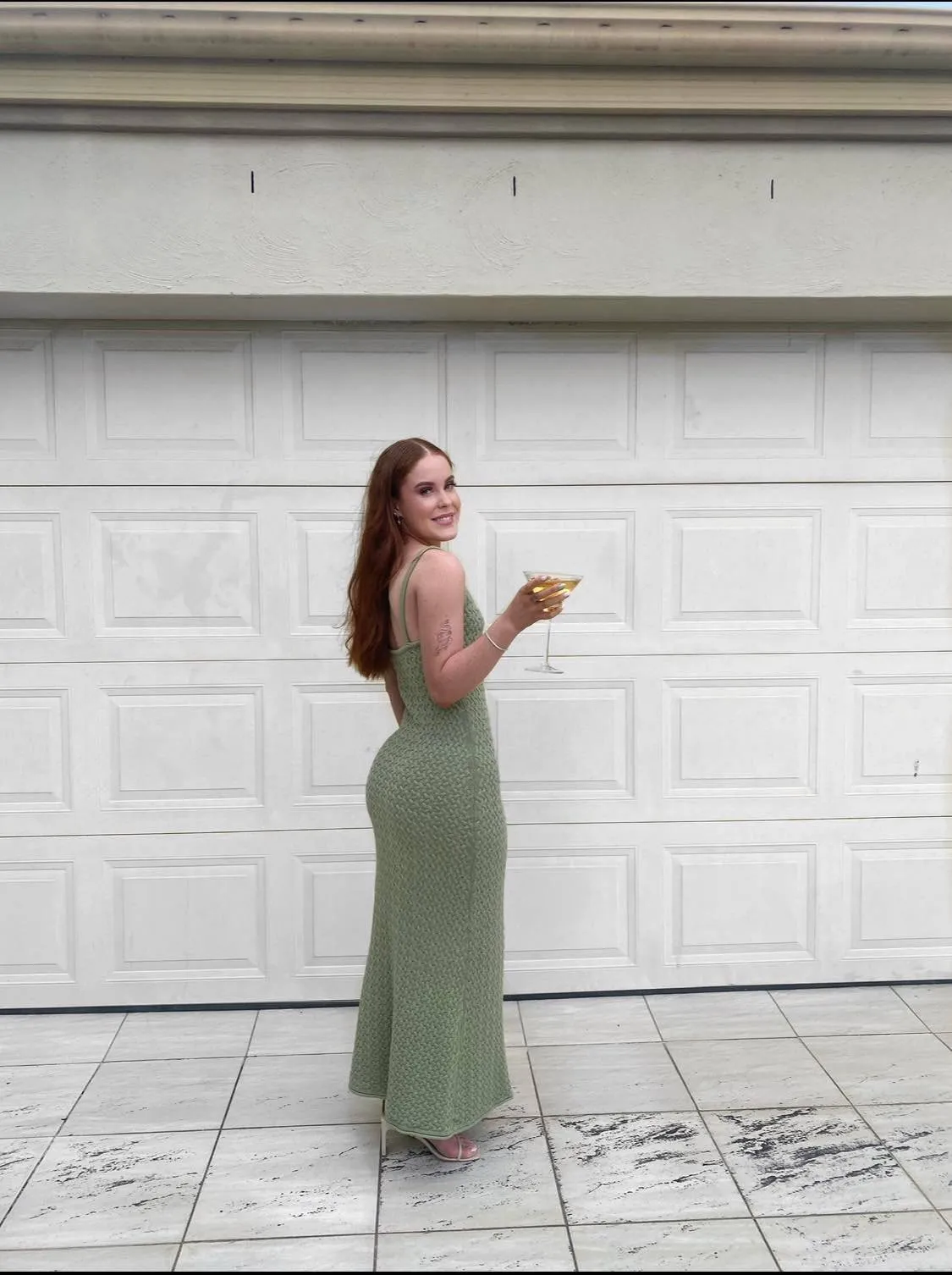 Bec   Bridge - Effie Knit Key Maxi Dress in Sage