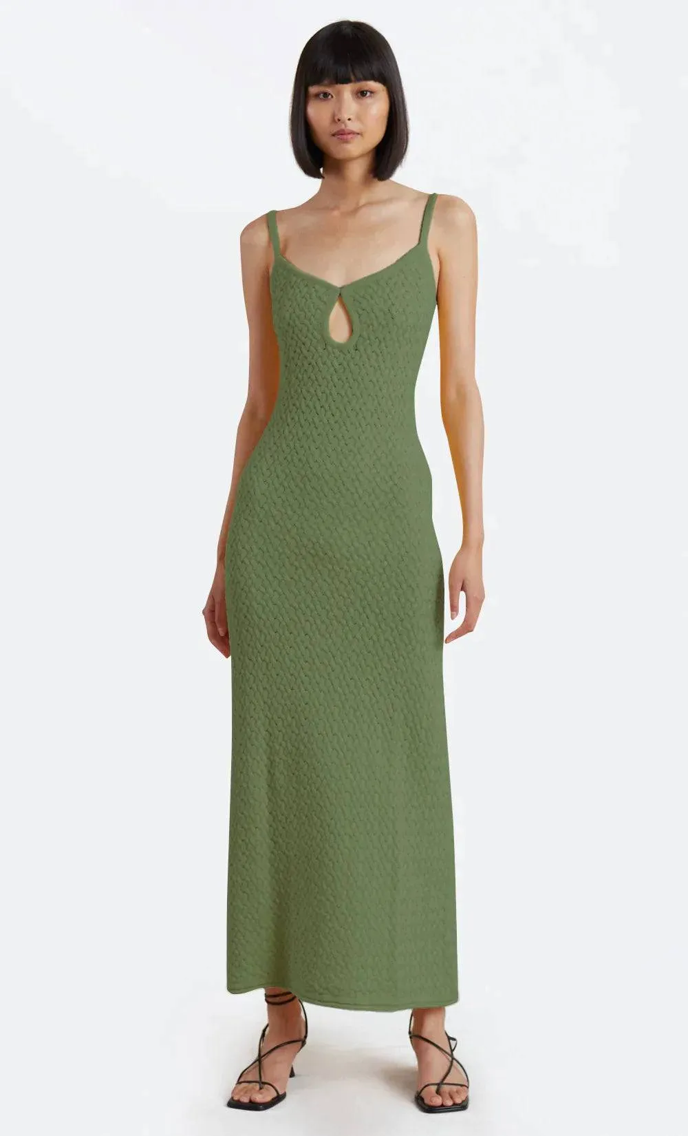 Bec   Bridge - Effie Knit Key Maxi Dress in Sage