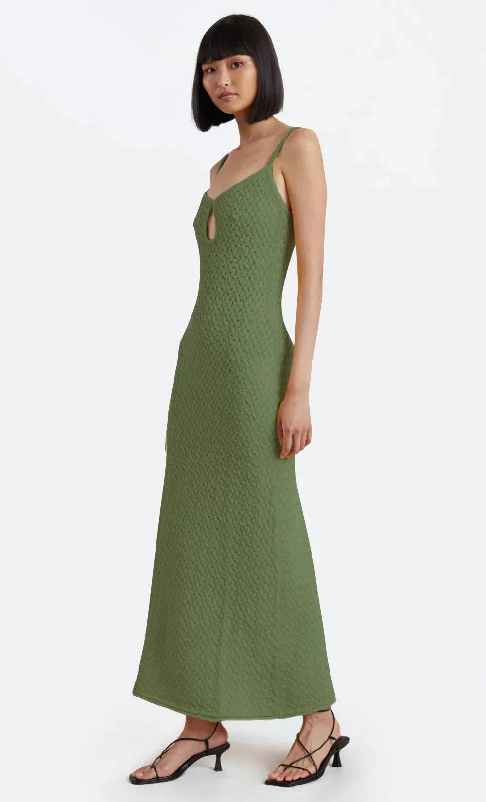 Bec   Bridge - Effie Knit Key Maxi Dress in Sage