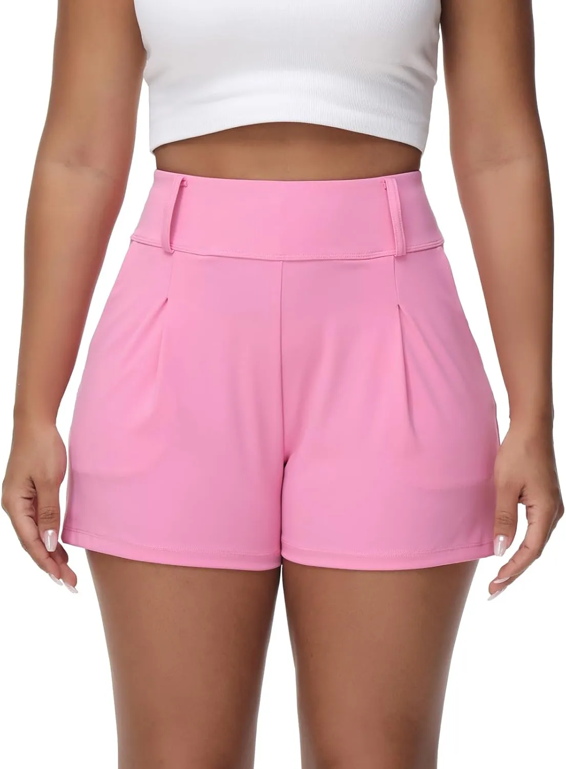 Blaosn Womens Golf Shorts Workout Running Bike Gym Athletic Lounge Work Dress Pants High Waist Cute Clothes Summer Outfits