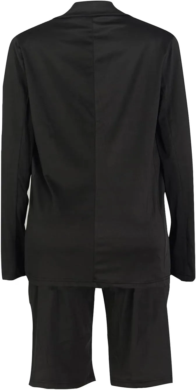 Blazer Shorts Set for Women Two Piece Outfits One Button Up Jacket and Bermuda Short Suits