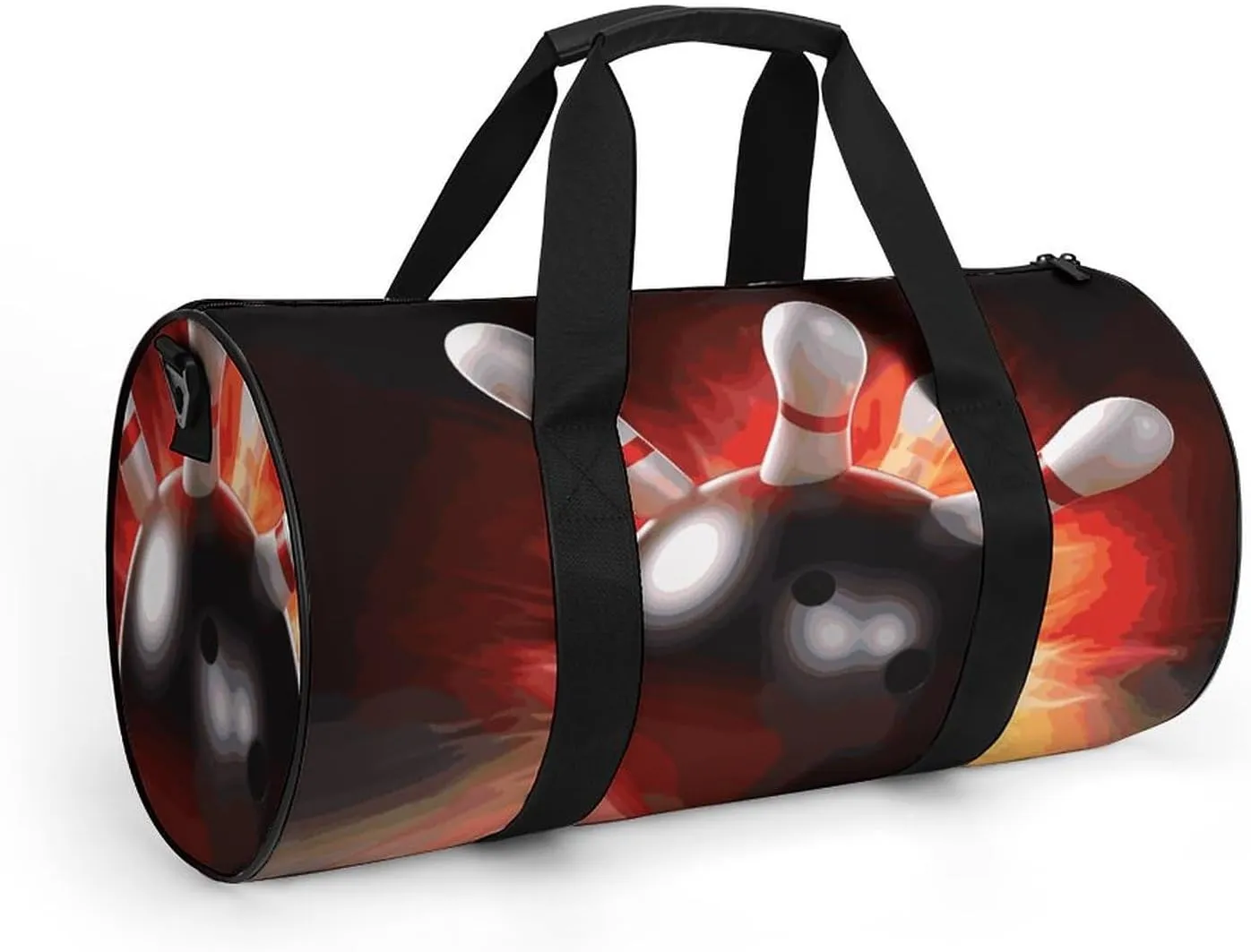Bowling Ball Gym Bag Small Travel Duffle Bag with Compartment Carry On Weekender Bag for Women Men