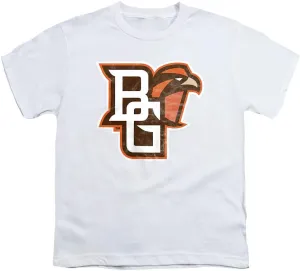 Bowling Green State University Official Distressed Primary Youth Kids Boy/Girls T Shirt