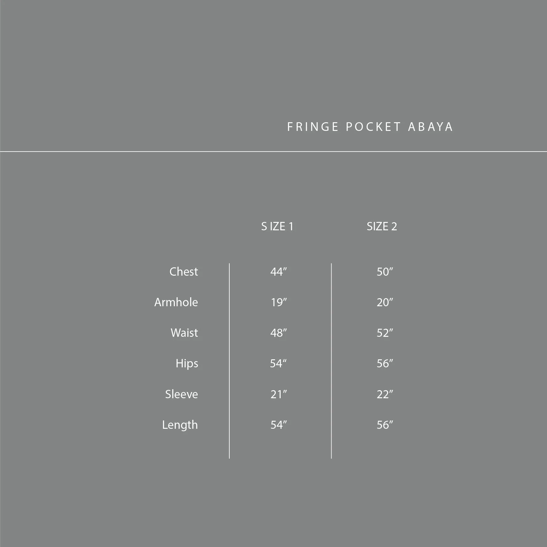 Capsule Collection : Fringe Pocket Abaya