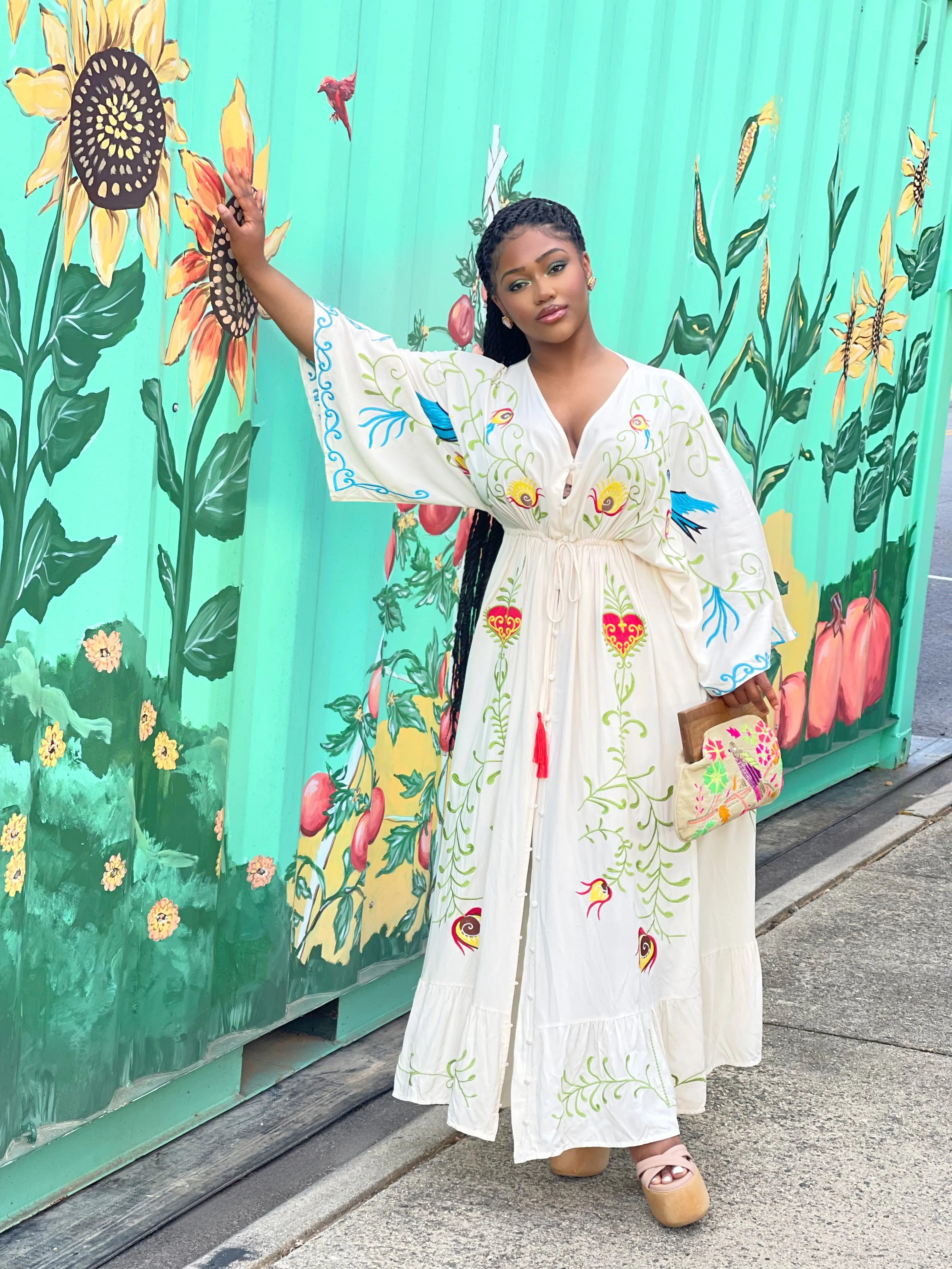 Carmen Embroidered Dress