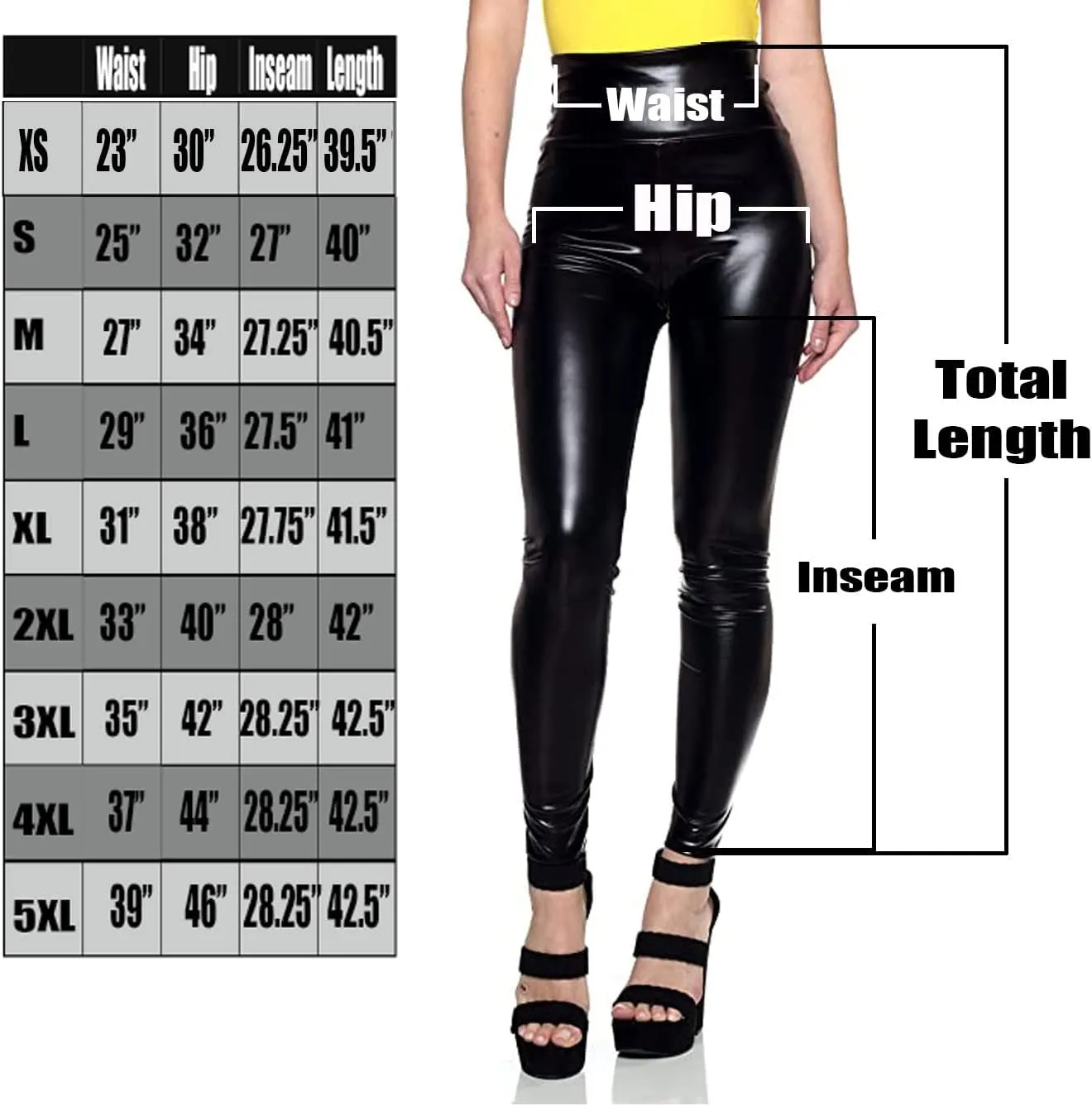 Cemi Ceri Women's Faux Leather High Waist Leggings