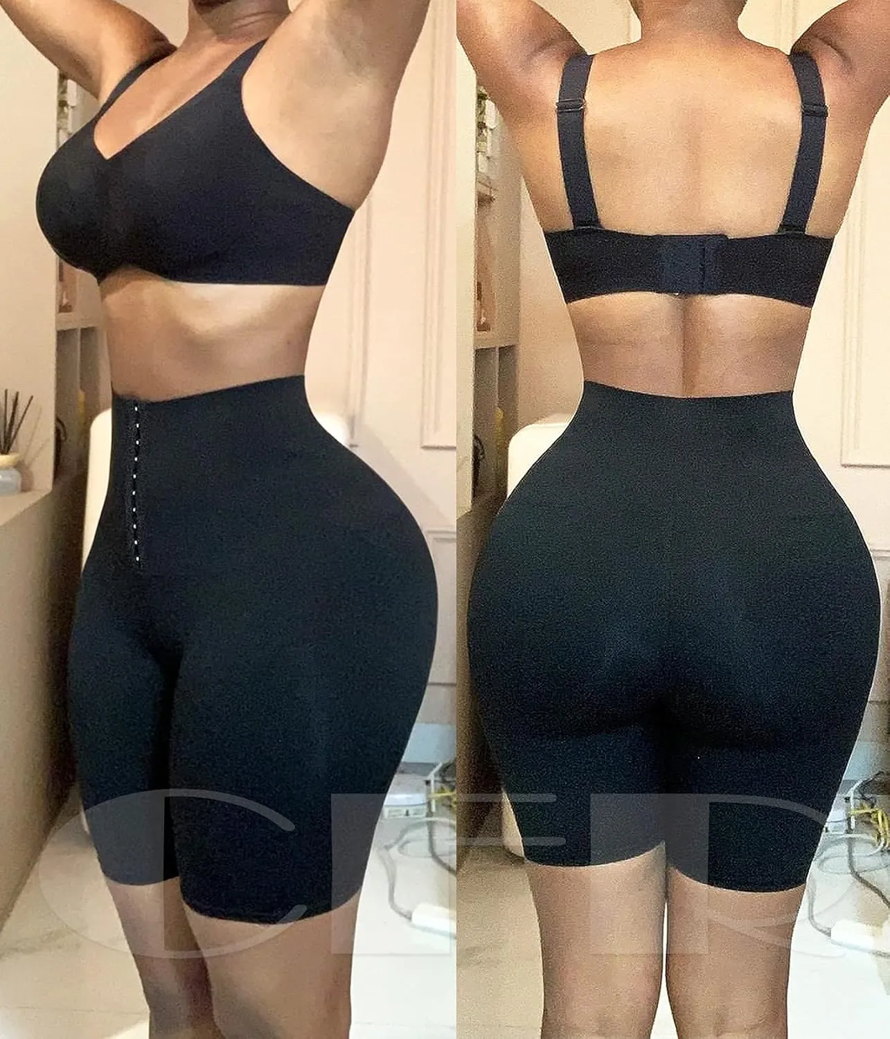 CFR Womens Breasted Corset Workout Leggings High Waist Tummy Control Body Shaper Yoga Pants