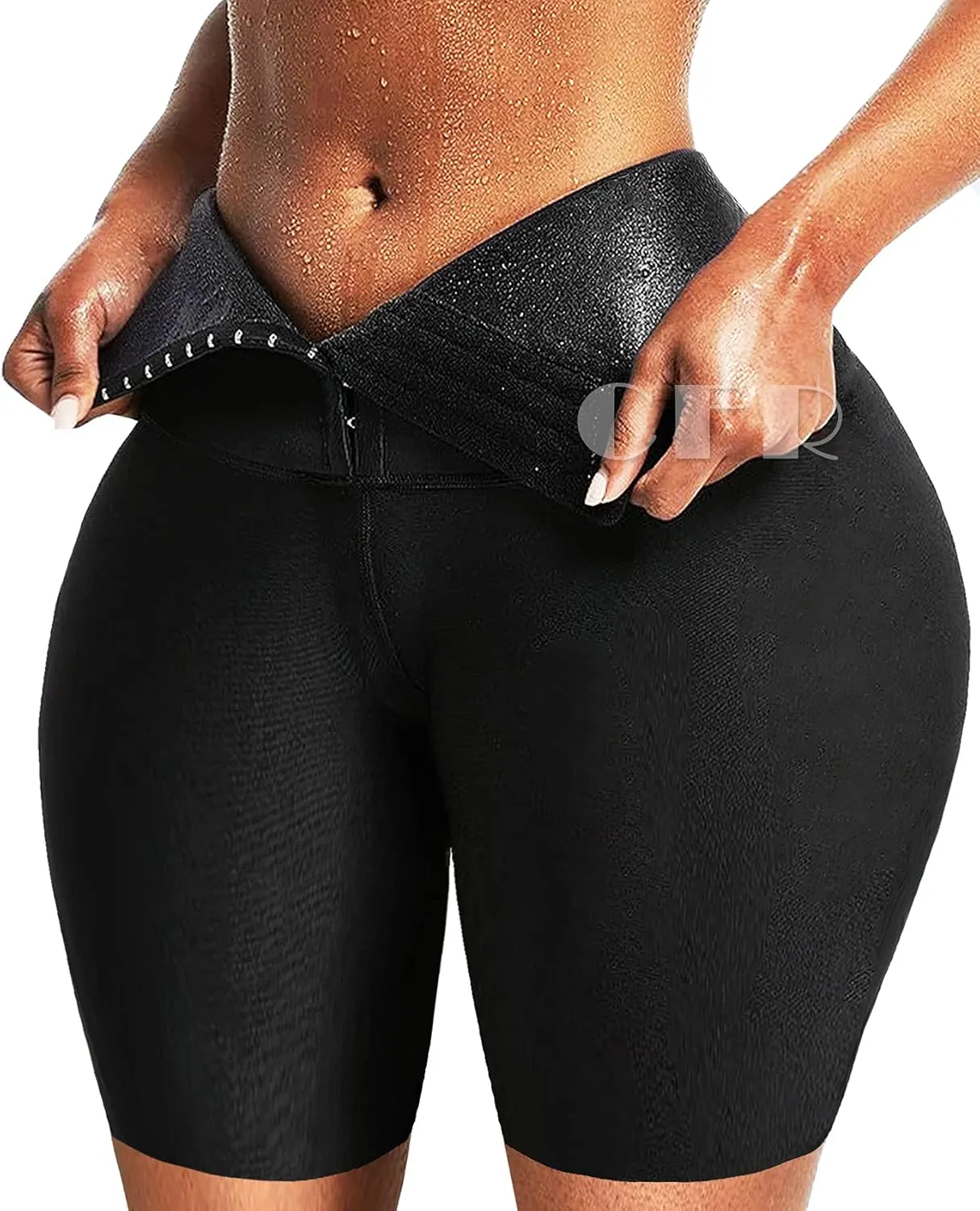 CFR Womens Breasted Corset Workout Leggings High Waist Tummy Control Body Shaper Yoga Pants