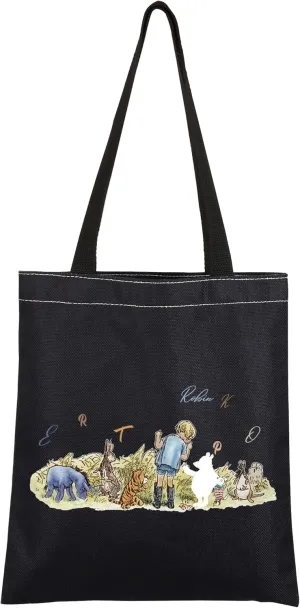 CMNIM Bear Tote Bag HAW Signs Inspired Tote Po-h Pigle- Tige- Rabbit Bear Merch Gift Friendship Shoulder Bag