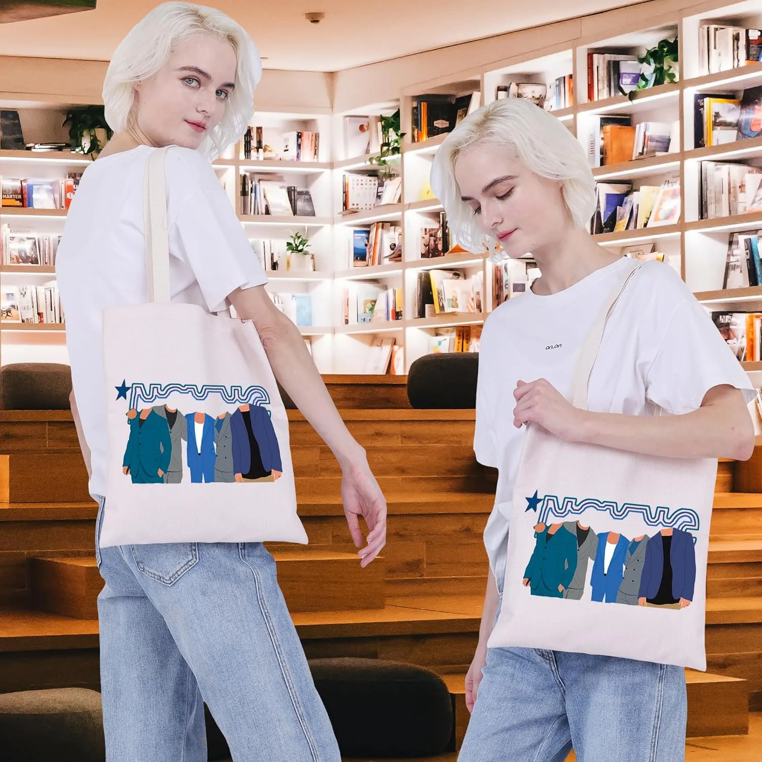 CMNIM Boy Band Music Group Inspired Gift 1995 American Member Travel Makeup Bag Singers Album Merch for Fans Music Gift