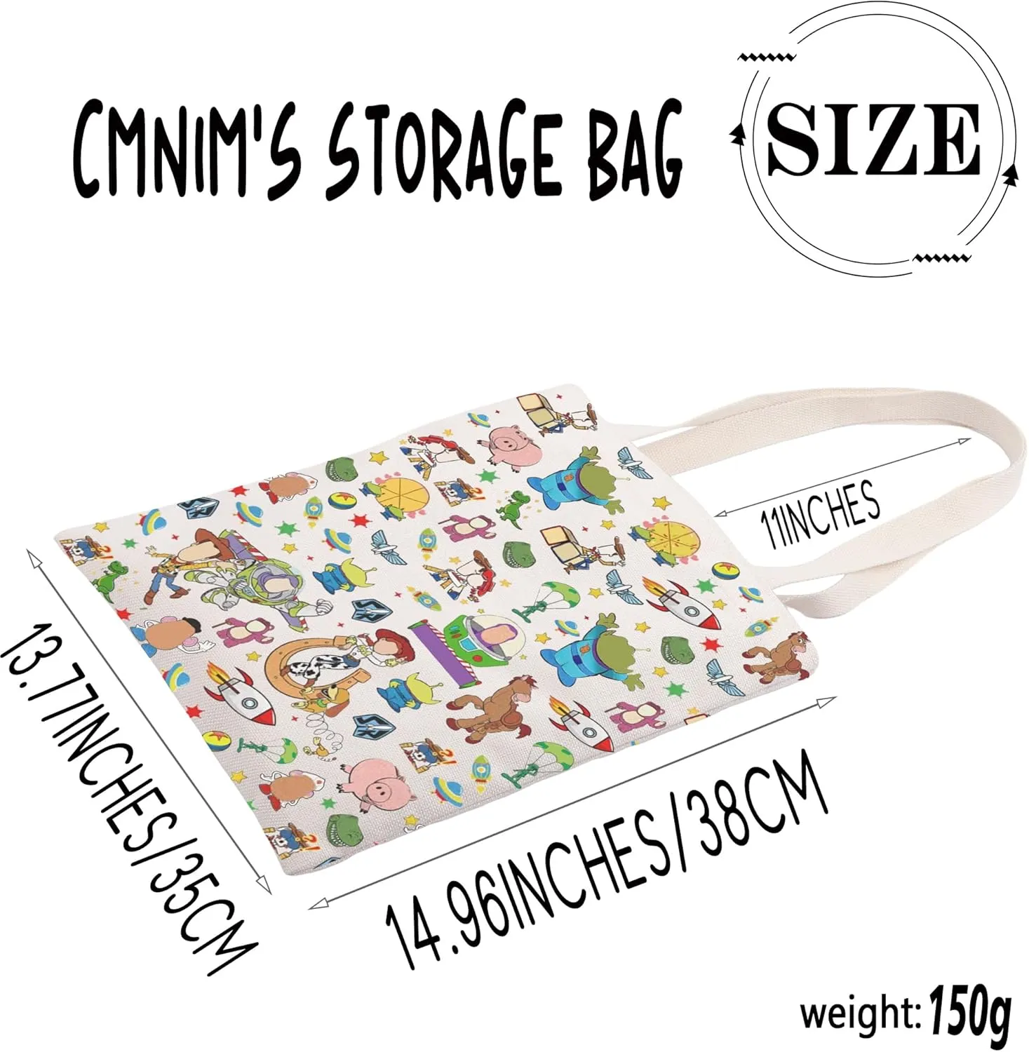 CMNIM Cartoon Movie Merchandise Gift T-y Inspired Characters Tote Bag Fans Gift Cartoon Movie Lover Travel Shoulder Bag