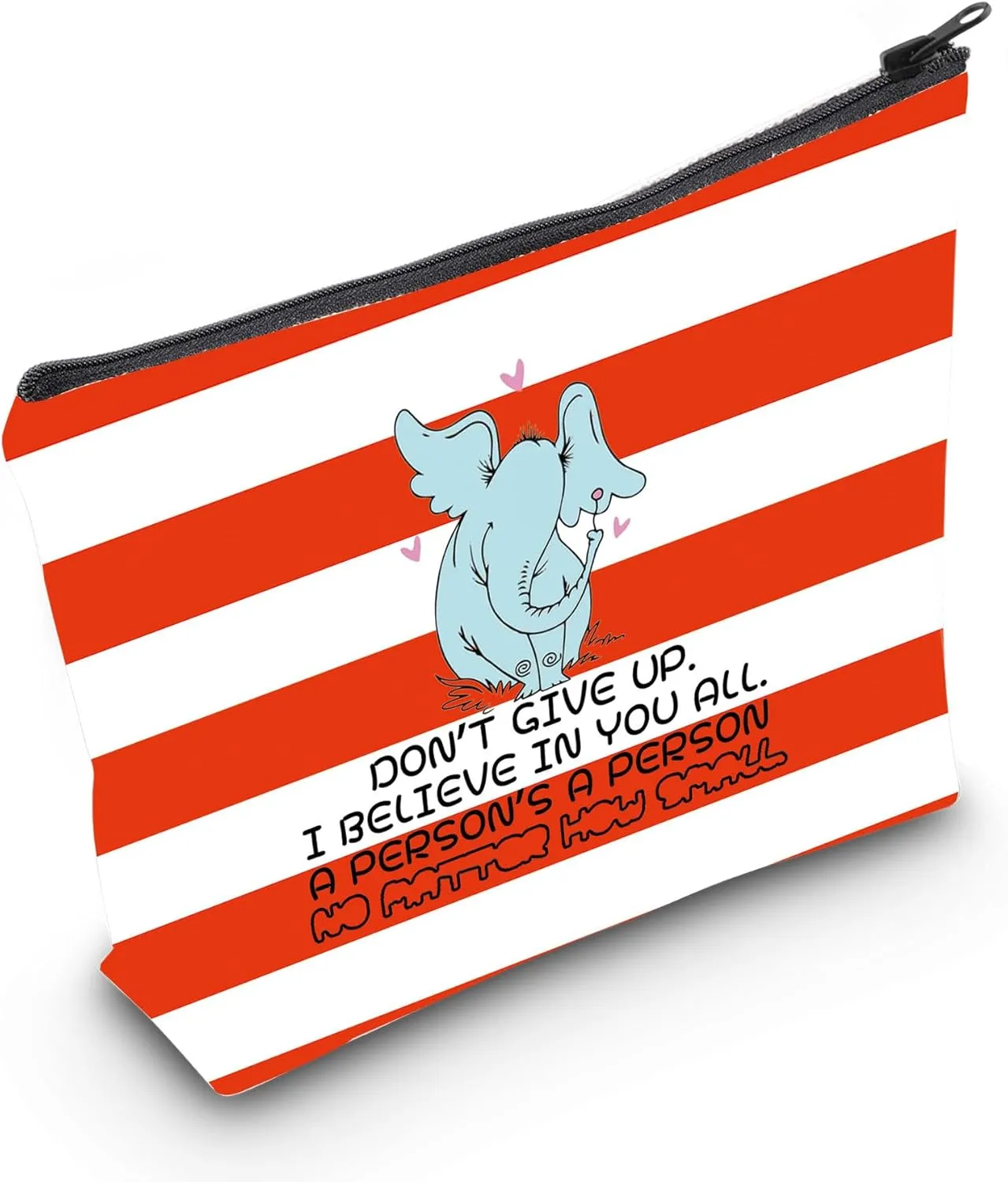 CMNIM Dr Book Gifts Dr Inspired Makeup Bag DR Quote Musical Gift for DR Fans A Person No Small Quotes Bag