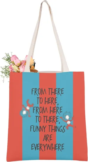 CMNIM Dr TH Gift Dr Book Tote TH- Musical Gifts- for Fans Funny T H Are Everywhere Tote Bag Reading Teacher Gifts