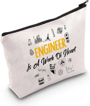 CMNIM Engineer Gifts for Engineer Makeup Bag Engineer Is A Work of Heart Pouch Engineering Student Gifts for Architect Bags (Engineer Makeup Bag)