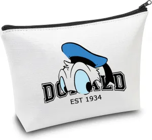 CMNIM Funny Duck Inspired Gift Duck Makeup Bag Duck Lover Gift Do-ald Est 1934 Pouch Bag for Best Friend Friendship Gift (Don-ld Est 1934 Makeup Bag)