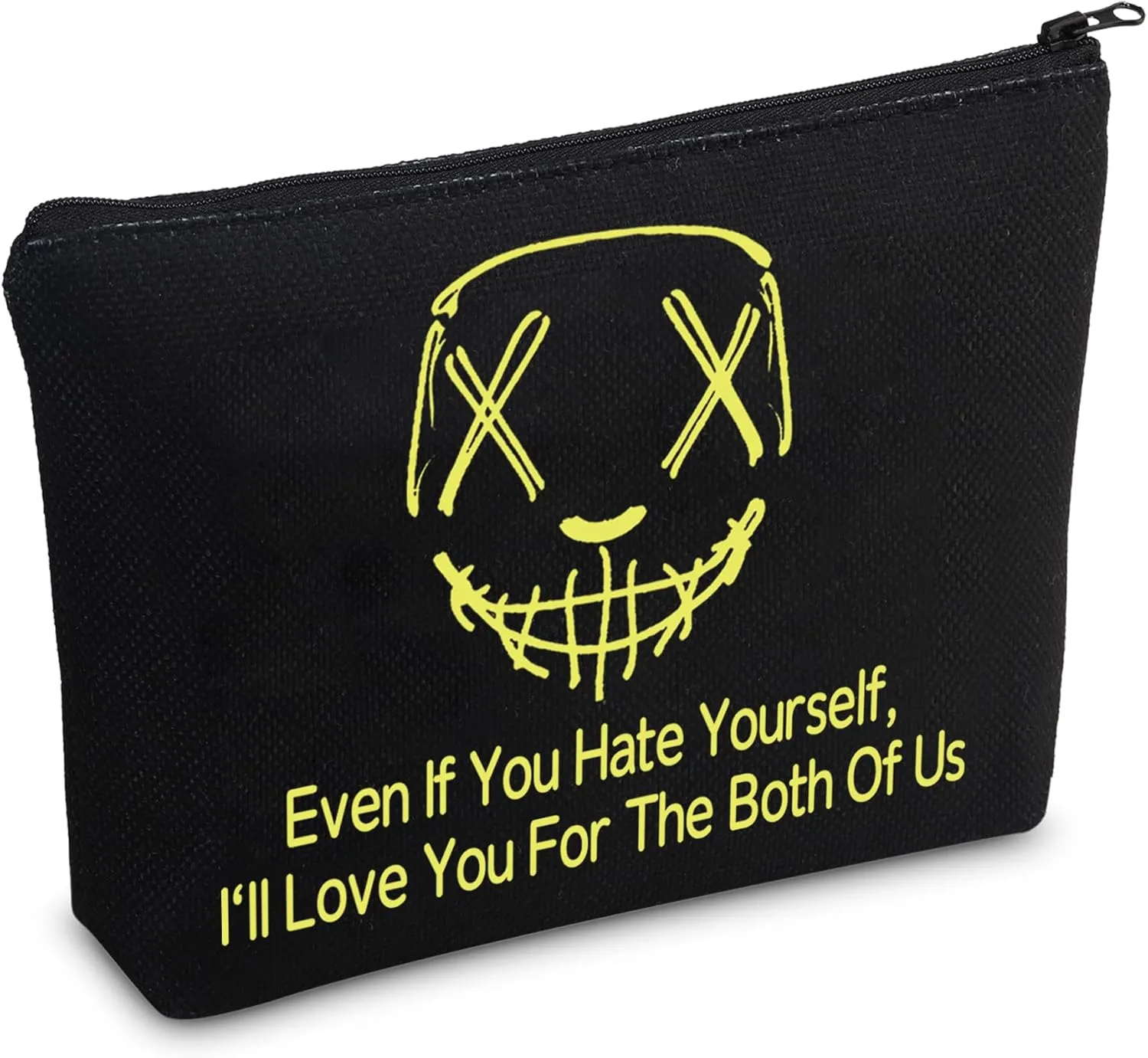 CMNIM God Fury Merchandise Legacy Of Gods Makeup Bag For Romance Book Lover Gift Rina Books Cosmetic Bag Bookish Gift (Hate Yourself Makeup Bag)