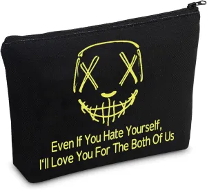 CMNIM God Fury Merchandise Legacy Of Gods Makeup Bag For Romance Book Lover Gift Rina Books Cosmetic Bag Bookish Gift (Hate Yourself Makeup Bag)