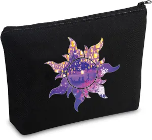 CMNIM Princess Sun Symbol Makeup Bag Princess Fans Gift Princess Fairy Tale Story Lover Inspired Fairy Tale Cosmetic Bag