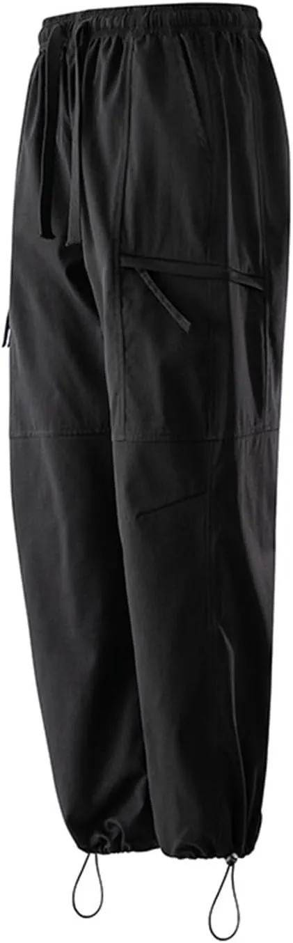 Compression Trousers Men Linen Gym Hiking Bike Business Skinny Riding Regular Fit Cargo Joggers Wide Leg Leather