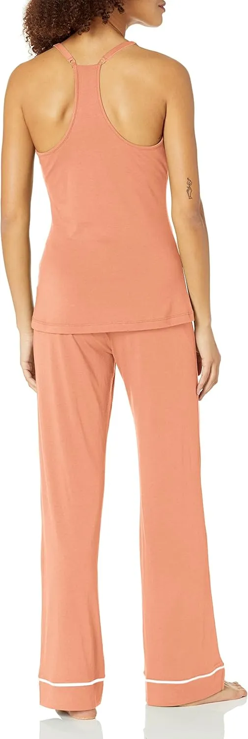 Cosabella Women's Bella Racerback Camisole, Robe & Pant Pajama Set