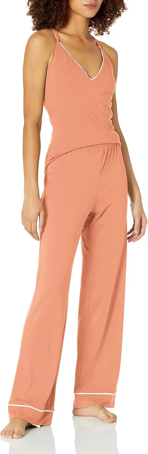 Cosabella Women's Bella Racerback Camisole, Robe & Pant Pajama Set