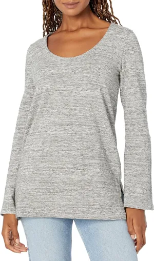 Daily Ritual Women's Terry Cotton and Modal Square-Sleeve Sweatshirt Tunic