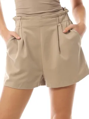 Design by Olivia Women's Dressy Casual Elastic High Waist Trouser Shorts with Pockets