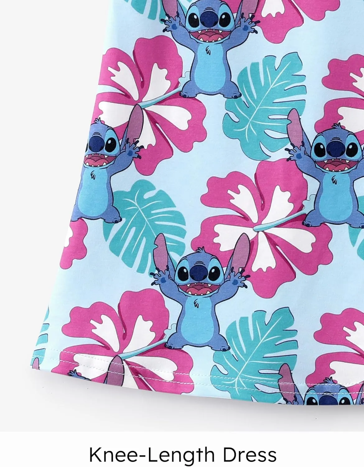 Disney Frozen Elsa Princess Minnie Stitch Toddler Girl Tank Dress Summer Beach Holiday Sleeveless A-Line Sundress 2-13 Years