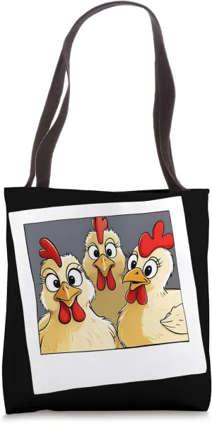 Dum Chickens Photo Tote Bag