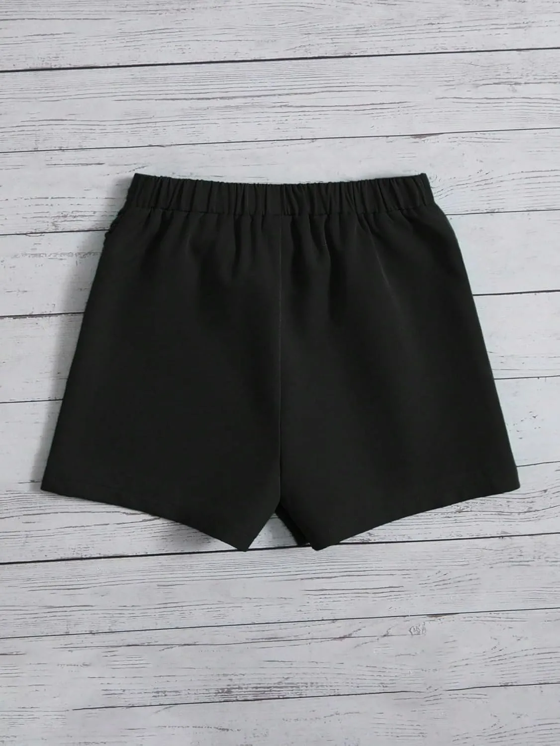 Floerns Women's Casual Asymmetrical Hem High Waist Skorts Shorts