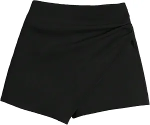 Floerns Women's Casual Asymmetrical Hem High Waist Skorts Shorts