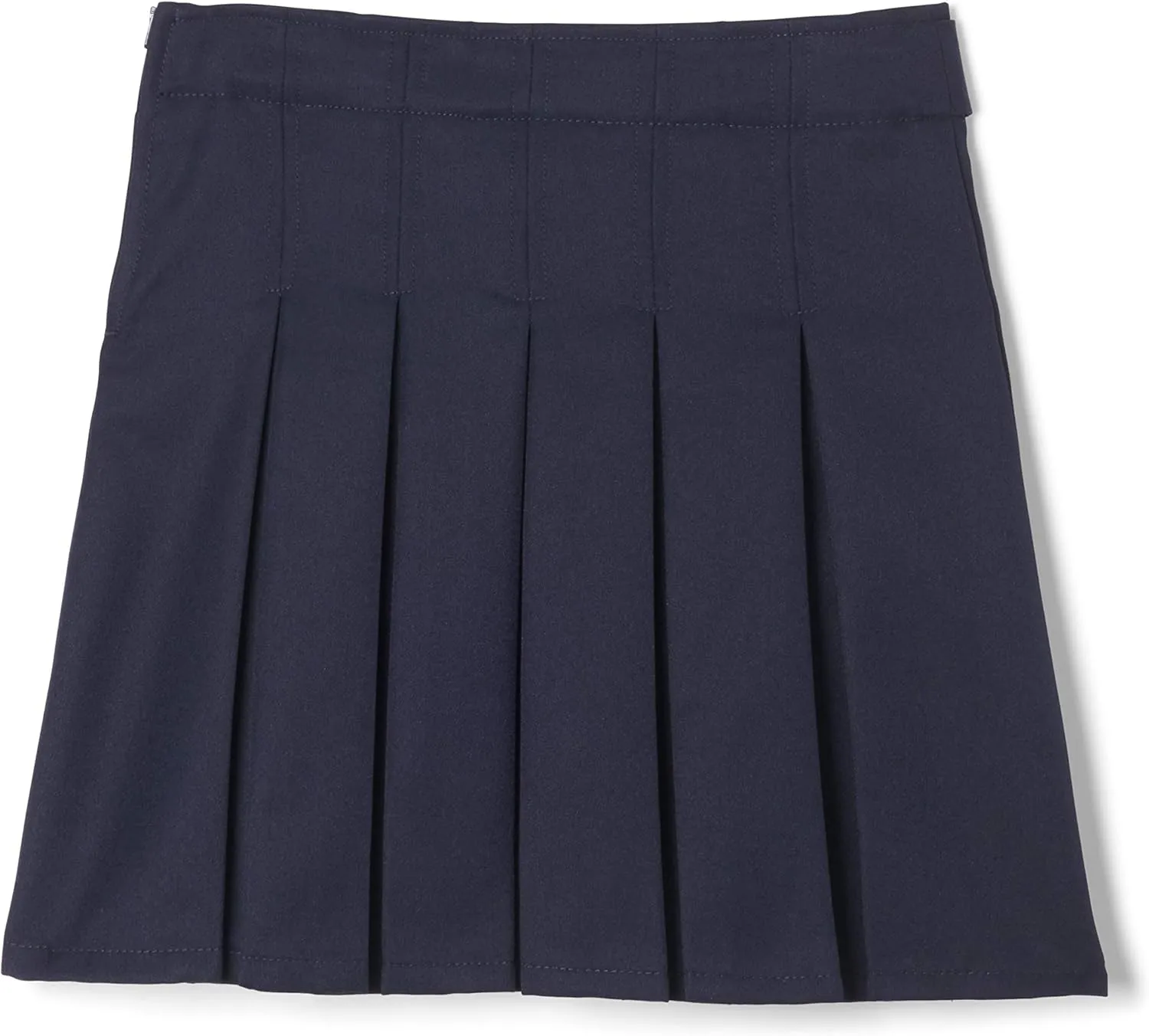 French Toast Girls' Pleated Scooter with Square Buckle Belt