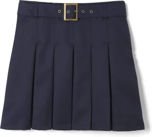 French Toast Girls' Pleated Scooter with Square Buckle Belt