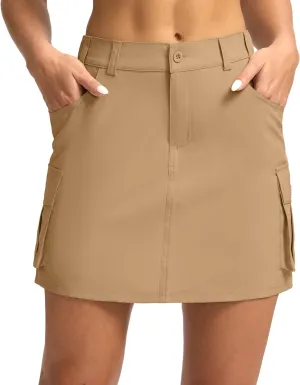 G Gradual Women's Skort 5 Pockets Cargo Skirt Golf Skirts Skorts for Women Casual Summer Hiking