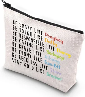 G2TUP Stay Pony Funny Inspired Makeup Bag 80s Movie Toiletry Bag Book Lover Gift(Pony Makeup Bag)