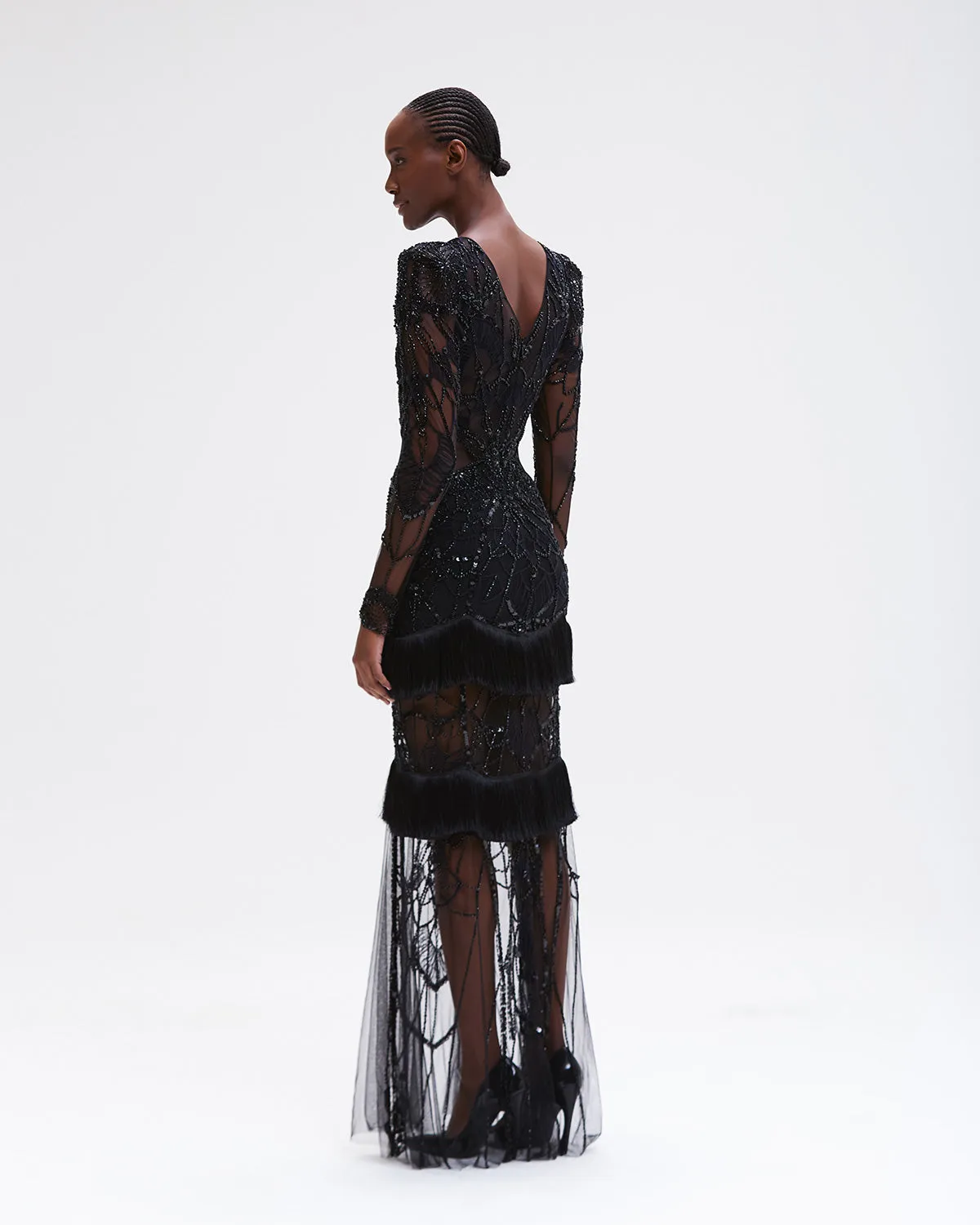 Gossamer Fringe Maxi Dress
